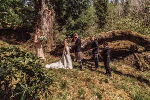 Wedding Ceremony in Arkinglas Woodland